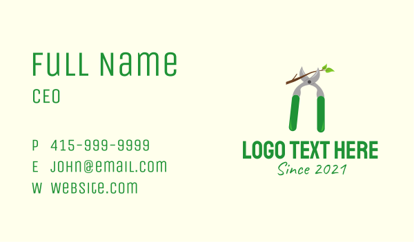 Cutter Garden Tool Business Card Design Image Preview