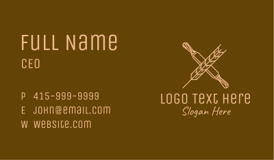 Rolling Pin Wheat Business Card Image Preview