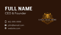  Luxury Bull Ranch Business Card Preview