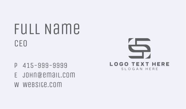 Professional Enterprise Letter S Business Card Design Image Preview
