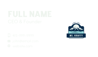 Outdoor Mountain Travel Business Card Image Preview