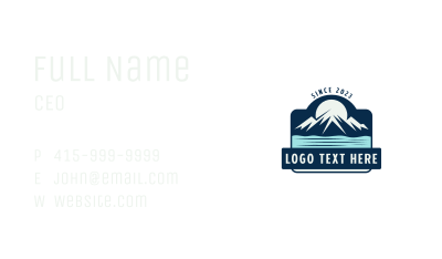 Outdoor Mountain Travel Business Card Image Preview