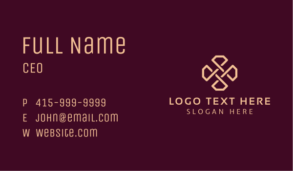 Beige Diamond Cross Business Card Design Image Preview