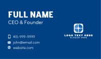 Blue Marketing Window Business Card Image Preview