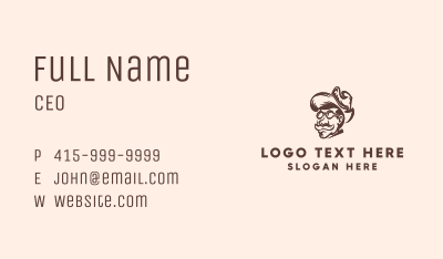 Cowboy Man Character  Business Card Image Preview
