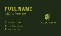 Organic Woman Hair Business Card Image Preview