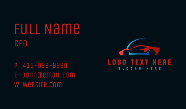 Automotive Car Garage Business Card Design Image Preview