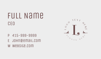 Expensive Elegant Lettermark Business Card Image Preview