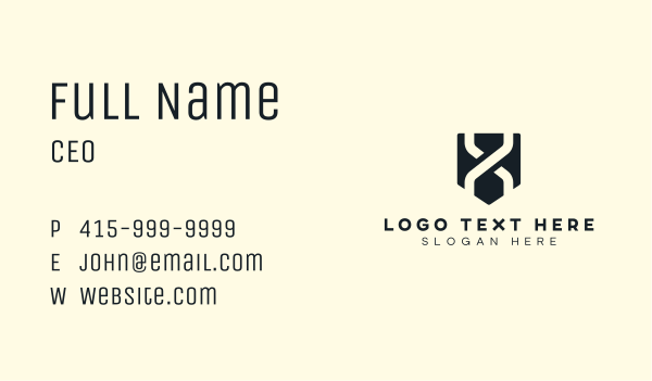 Business Shape Letter X Business Card Design Image Preview