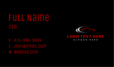 Automotive Garage Car Business Card Image Preview