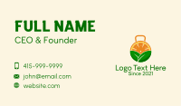 Kettlebell Orange  Business Card Image Preview