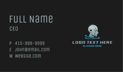 Futuristic Robotic Head Business Card Image Preview