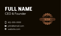 Sawmill Log Woodwork Business Card Image Preview