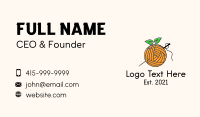 Orange Fruit Crochet  Business Card Image Preview