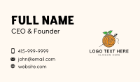 Orange Fruit Crochet  Business Card Preview