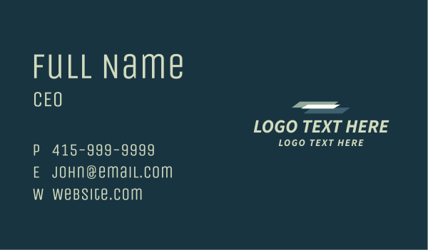 Generic Logistics Wordmark Business Card Design Image Preview
