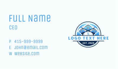 Power Wash Roof Cleaning Business Card Image Preview