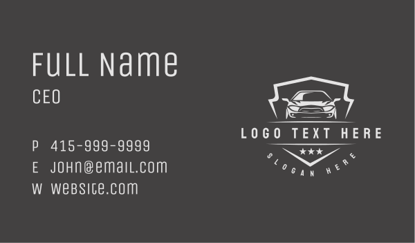 Sports Car Detail Business Card Design Image Preview