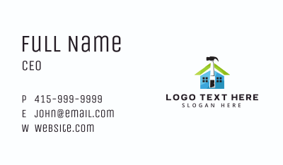 House Hammer Renovation Business Card Image Preview