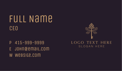 Elegant Key Wing Business Card Image Preview