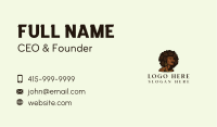 Afro Lady Beauty Business Card Image Preview