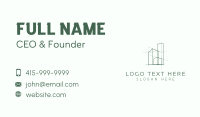 Green Property Contractor Business Card Design
