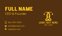 Gold Scale Legal Service  Business Card Design