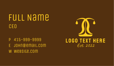 Gold Scale Legal Service  Business Card