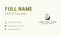 Healthy Organic Coconut Business Card Image Preview