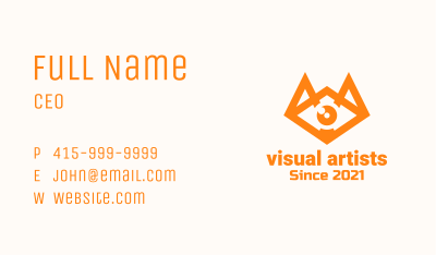 Orange Eye Fox Business Card Image Preview