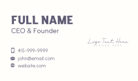 Elegant Cursive Signature Business Card Image Preview