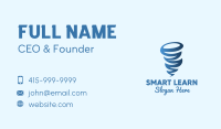 Blue Weather Tornado Business Card Image Preview