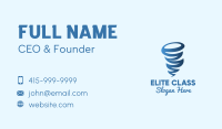 Blue Weather Tornado Business Card Image Preview