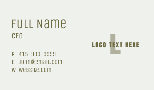 Company Enterprise Letter Business Card Design Image Preview