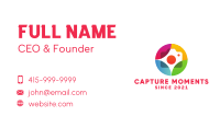 Colorful Journalist Badge Business Card Image Preview
