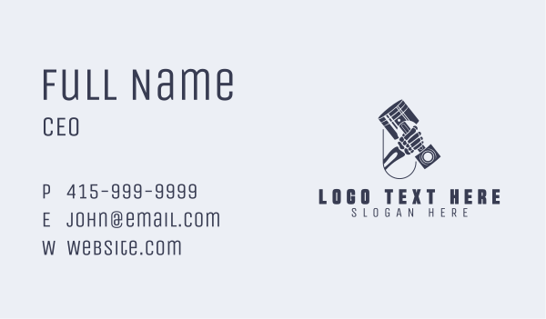 Piston Tool Bone Business Card Design Image Preview