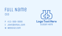 Blue Flask Cross Business Card Image Preview