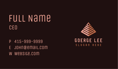 Pyramid Advertising Agency Business Card Image Preview