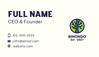 Green Tree Branches Badge Business Card Image Preview