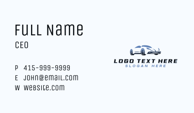 Sports Car Automotive Business Card Image Preview