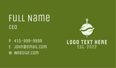 Green Needle Acupuncture  Business Card Image Preview