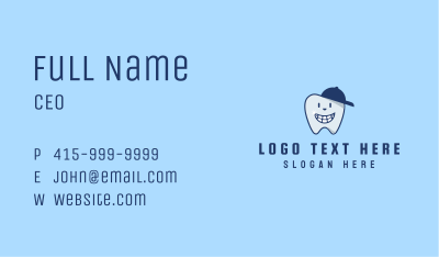 Tooth Dental Mascot Business Card Image Preview