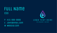 Fluid Water Droplet Business Card Image Preview