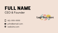 Fun Playful Doodle Business Card Preview