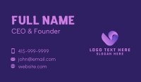 Generic Gradient Letter V Business Card Preview