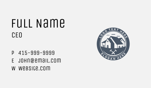 House Roofing Property Business Card Design Image Preview