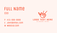 Noodle Bowl Mascot  Business Card Image Preview