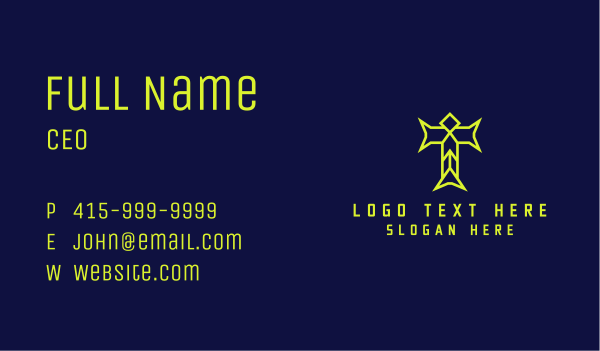 Neon Gaming Letter T  Business Card Design Image Preview