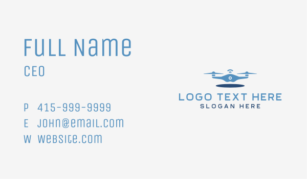 Aerial Drone Photography Gadget Business Card Design Image Preview