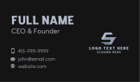 Industrial Company Letter S Business Card Design